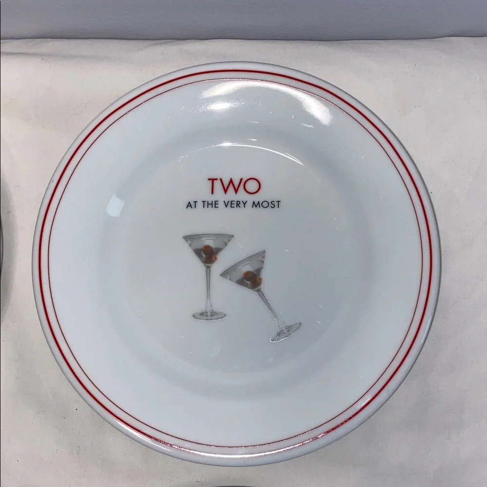 Vintage Restoration Hardware Martini Plates 7”